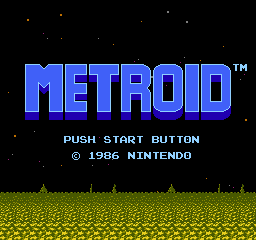 Metroid (Europe) Title Screen